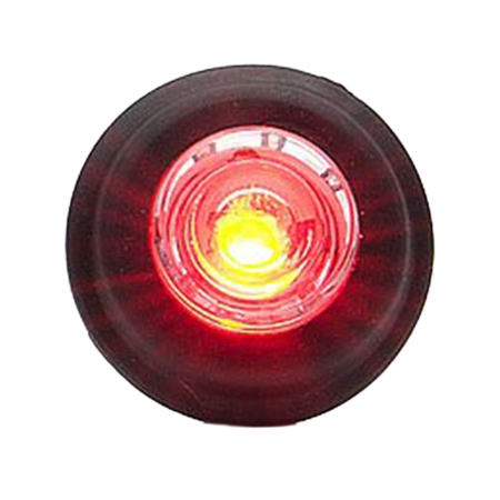 Rantaviivan suuntavalaisin Punainen LED 12-24V., Sopii 21 mm reikään. E-merkki. ryhmässä Autohifi / LED-valaistus / LED-valot / Seisontavalot @ BRL (872800294)