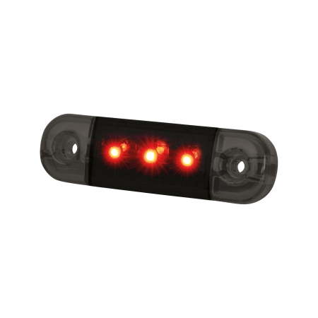 Strands Dark Knight Slim -asentotunnuksen 3 LED, Punaiset LEDit, Kirkas lasi ryhmässä Autohifi / LED-valaistus / LED-valot / Seisontavalot @ BRL (872800331)