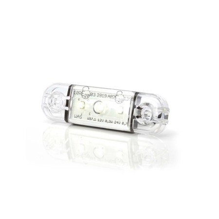 Strands sijaintivalo Valkoinen Slim 3 LED, 9-36V IP68. E-merkattu. ryhmässä Autohifi / LED-valaistus / LED-valot / Seisontavalot @ BRL (872800342)