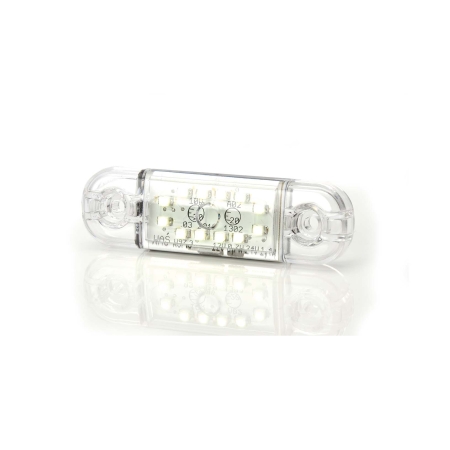 Strands sijaintivalo Valkoinen Slim 12 LED, 9-36V IP68. E-merkki. ryhmässä Autohifi / LED-valaistus / LED-valot / Seisontavalot @ BRL (872800345)