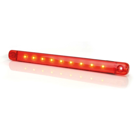 Strands sijaintivalo Punainen Slim 9 LED, 9-36V IP68. E-merkattu. ryhmässä Autohifi / LED-valaistus / LED-valot / Seisontavalot @ BRL (872800347)