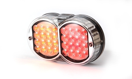 Strands Rundx2 LED 3 kamaria 12-24V, L:208 H:121 D:57mm Kiinnityspultti M8 ryhmässä Autohifi / LED-valaistus / LED-valot / Peruutusvalot @ BRL (872800358)