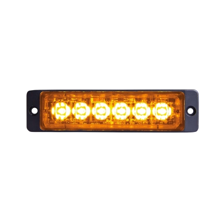 Rannan suunnattu salama-valo oranssi 6 LED ryhmässä Autohifi / LED-valaistus / LED-valot / Salamalamppu @ BRL (872850170HPA)
