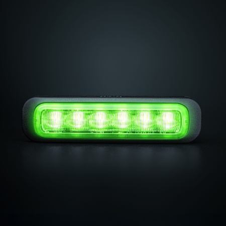 Strands Dark Knight Riktat Blixtivalo Green 6 LED ryhmässä Autohifi / LED-valaistus / LED-valot / Salamalamppu @ BRL (872850404G)