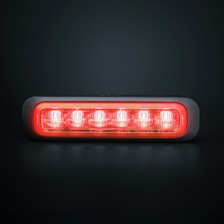 Strands Dark Knight Riktat Blixtivalo Punainen 6 LED ryhmässä Autohifi / LED-valaistus / LED-valot / Salamalamppu @ BRL (872850404R)