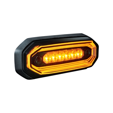Strands FOR9T Aura varoitusvalo, 6 LED, meripihkanvärinen, tumma linssi ryhmässä Autohifi / LED-valaistus / LED-valot / Salamalamppu osoitteessa BRL (872903032)