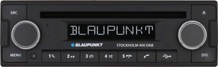 Blaupunkt Stockholm 400, retro bilstereo med Bluetooth och DAB+ ryhmässä Autohifi / Autostereot / 1-din @ BRL Electronics (872STHLM400DAB)