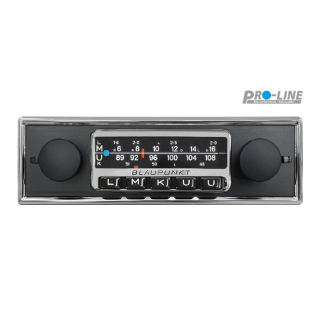 Blaupunkt Frankfurt Stereo, moderni retrostereo mustalla etupaneelilla ryhmässä Autohifi / Autostereot / 1-din osoitteessa BRL (873FRANKFURTSTEREO)
