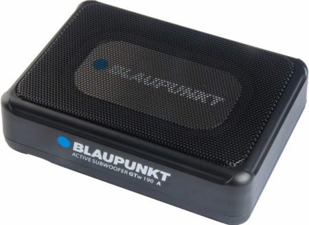 Blaupunkt GTw 190 A 12 Volt, aktiivinen 5x8 tuuman istuimenalusbasso ryhmässä Autohifi / Subwooferit / Aktiivinen bassokotelo @ BRL Electronics (873GTW190A12VOLT)