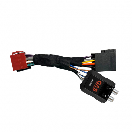 ISO till ISO med GAS HLCS22 2-kanalig hög-lågnivåomvandlare ryhmässä Autohifi / Tarvikkeet / Korkea-/matalatasomuuntimet @ BRL Electronics (876UNIHLCS22ISO)