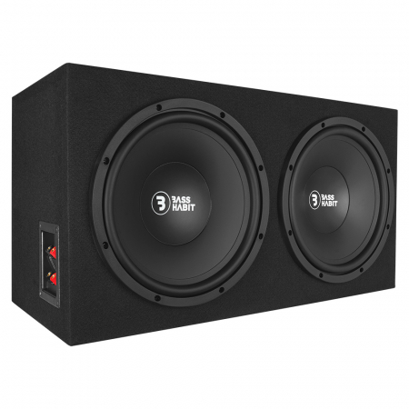 Bass Habit Play PL212, 2x12 tuuman portattu bassokotelo ryhmässä Autohifi / Subwooferit / Bassokotelot @ BRL Electronics (890PL212)