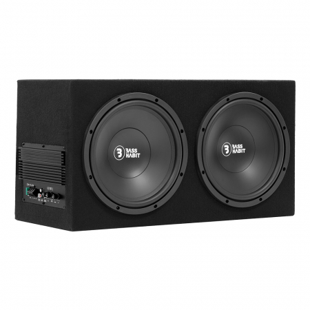 Bass Habit Play PL212A, edullinen 2x12 tuuman aktiivinen bassokotelo ryhmässä Autohifi / Subwooferit / Aktiivinen bassokotelo @ BRL (890PL212A)