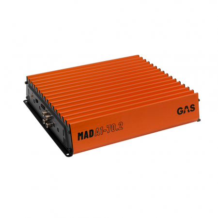 GAS MAD A1-70.2, tvåkanaligt slutsteg ryhmässä Billjud / Slutsteg / Tvåkanals @ BRL Electronics (900MADA1702)