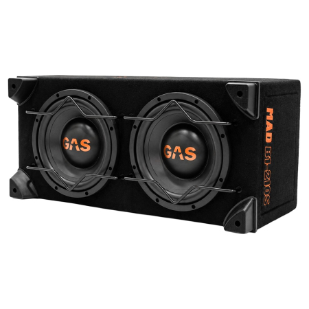 GAS MAD B1-210S, suljettu 2x10 tuuman bassokotelo ryhmässä Autohifi / Subwooferit / Bassokotelot osoitteessa BRL (900MADB1210S)