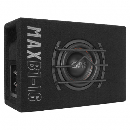 GAS MAX B1-16, mahtava 1x6.5 tuuman bassokotelo ryhmässä Autohifi / Subwooferit / Bassokotelot @ BRL Electronics (900MAXB116)
