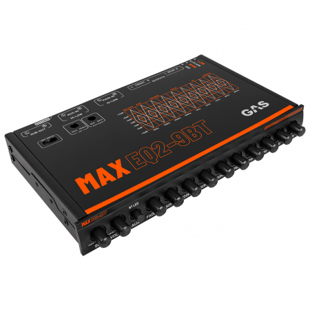 GAS MAX EQ2-9, 9-bands analog equalizer med Bluetooth ryhmässä Autohifi / Autostereot / 1-din @ BRL Electronics (900MAXEQ29BT)