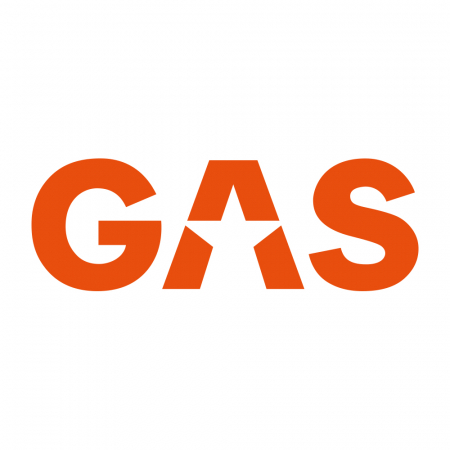GAS-klistermärke 45x15.5cm, orange ryhmässä Autohifi / Tarvikkeet / Merchandise @ BRL Electronics (909LOGOCLO)