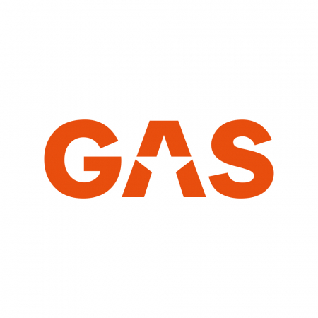 GAS-tarra 23x8cm, oranssi ryhmässä Autohifi / Tarvikkeet / Merchandise @ BRL Electronics (909LOGOCMO)