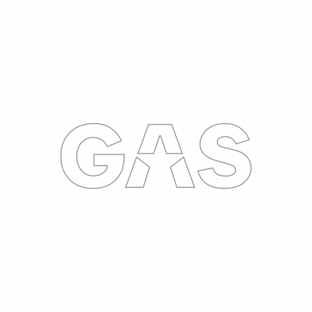 GAS-tarra 16x5.5cm, valkoinen ryhmässä Autohifi / Tarvikkeet / Merchandise @ BRL Electronics (909LOGOCSW)