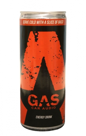 GAS Energidryck 250ml ryhmässä Autohifi / Tarvikkeet / Merchandise @ BRL Electronics (910GASENERGY)
