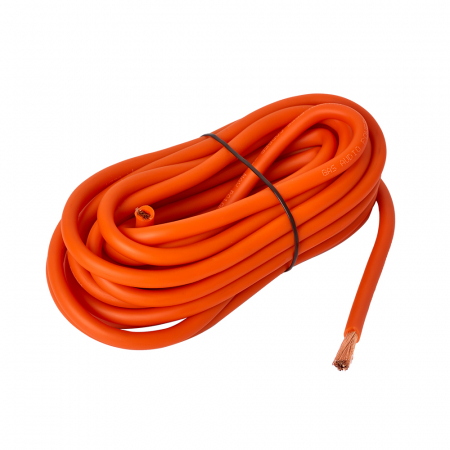 GAS MAX orange 10mm² OFC-strömkabel, 6 meter ryhmässä Autohifi / Kaapelit / Virtakaapelit  @ BRL Electronics (910MAXPC10O6M)