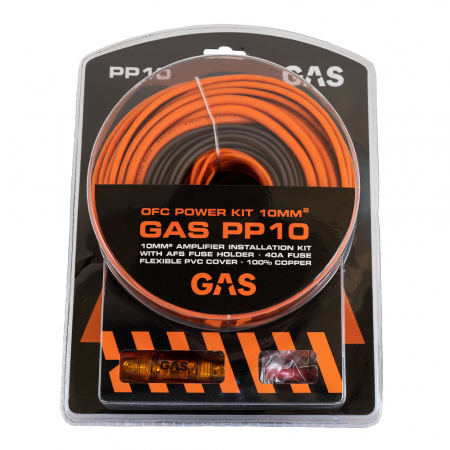 GAS PP10, 10mm² OFC-kabelkit  ryhmässä Autohifi / Kaapelit / Kaapelisarjat @ BRL Electronics (910PP10)