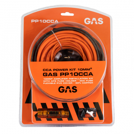 GAS PP10CCA, 10mm² 30/70 CCA-kabelkit  ryhmässä Autohifi / Kaapelit / Kaapelisarjat @ BRL Electronics (910PP10CCA)