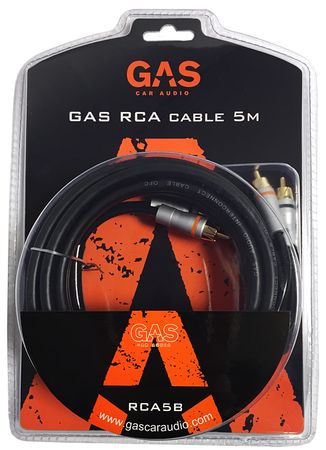 GAS Lågnivåkabel 5m ryhmässä Billjud / Kablar / Lågnivåkabel osoitteessa BRL (910RCA5B)