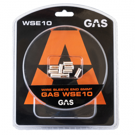 GAS 10-pack änd-/kabelhylsor, 6mm²-kabel ryhmässä Autohifi / Tarvikkeet / Asennustarvikkeet @ BRL Electronics (910WSE10)