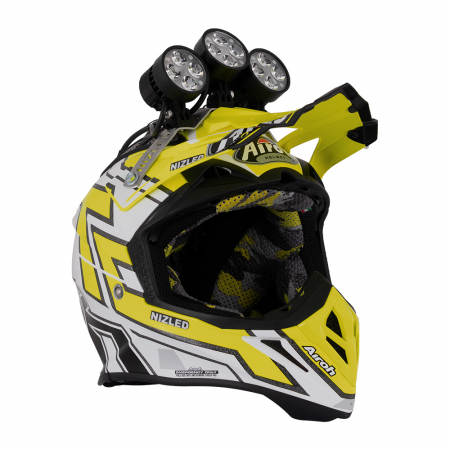 Nizled hjälmkit med 3 lampor ryhmässä Autohifi / LED-valaistus / Enduro / Kypäräpaketti @ BRL Electronics (HJALMKIT3Vr)