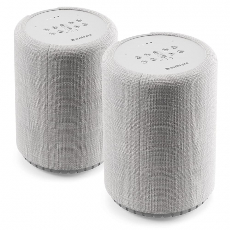 2-pack Audio Pro G10, ljusgrå röststyrd smarthögtalare ryhmässä Kotihifi / Kaiuttimet / Älykaiuttimet @ BRL Electronics (SET287G10X2)