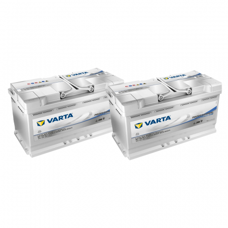 Batteripaket, 2 stycken Varta DP AGM 850A 95Ah, startbatteri ryhmässä Autohifi / Tarvikkeet / Akut @ BRL Electronics (SET418840095085V)