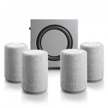 Audio Pro A10 & Addon C-Sub 4.1 högtalarpaket, ljusgrå ryhmässä Pakettiratkaisut / Paketit kotiin / Monihuonejärjestelmä-paketit @ BRL (SETA10LGRPKT2)