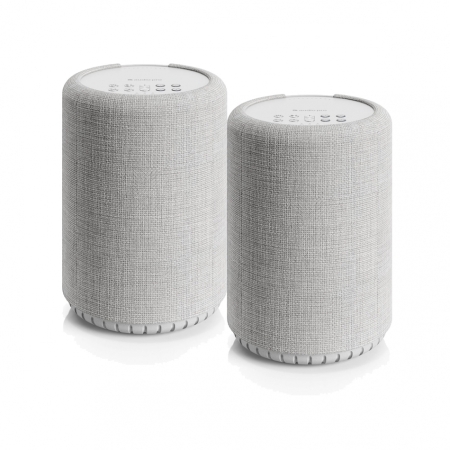 2-pack Audio Pro A10 MKII W, kompakti monihuonekaiutin WiFillä, vaaleanharmaa ryhmässä Uutuudet osoitteessa BRL (SETA10MKIIWPKT3)