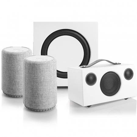 Audio Pro Multiroompaket Large, vitgrå ryhmässä Pakettiratkaisut / Paketit kotiin / Monihuonejärjestelmä-paketit @ BRL (SETA10PKT10)