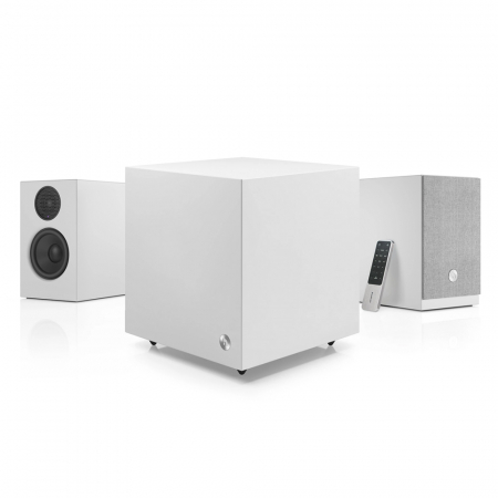 Audio Pro A28 & SW-5 aktivt 2.1 högtalarpaket, vit ryhmässä Pakettiratkaisut / Paketit kotiin / Kaiutinpaketit @ BRL Electronics (SETA28PKT2)