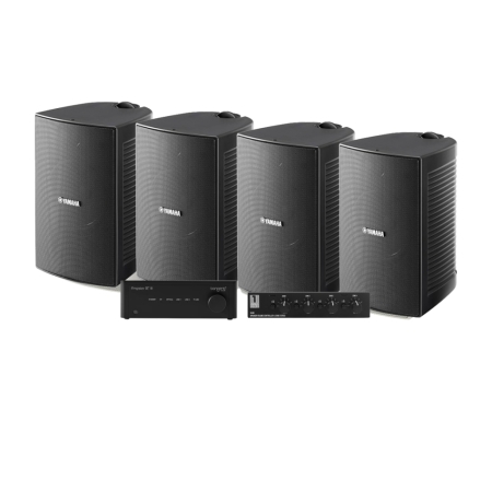4-pack Yamaha NS-AW294 Tangent Ampster BT III:n ja kaiutinkytkimen kanssa, ulkopaketti ryhmässä Pakettiratkaisut / Paketit kotiin / Monihuonejärjestelmä-paketit osoitteessa BRL (SETAMPSTERBTIIIPKT5)
