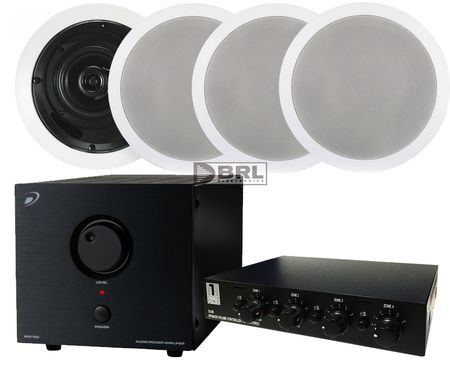 4st Dayton Audio CS420EC + APA150 + Högtalarväxel ryhmässä Pakettiratkaisut / Paketit kotiin / Monihuonejärjestelmä-paketit @ BRL (SETAPA150PKT9)