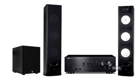 Yamaha förstärkare + System One H388B + System One W-12 ryhmässä Pakettiratkaisut / Paketit kotiin / Stereopaketit / 2.0 stereopaketti @ BRL (SETAS500BLPKT2)