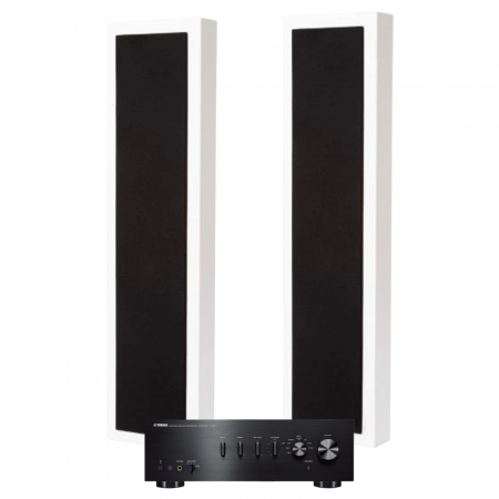 Yamaha A-S501 MK II & 2-pack DLS Flatbox XXL, stereopaket ryhmässä Pakettiratkaisut / Paketit kotiin / Stereopaketit @ BRL Electronics (SETAS501PKT5)