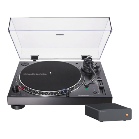 Audio Technica AT-LP120XUSB ulkoisella RIAA Fosi Audio Box X5:llä ryhmässä Uutuudet @ BRL (SETATLP120XUSBPKT1)