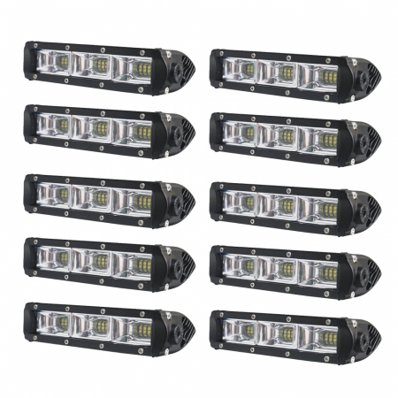 10-pakkaus NIZLED B27RF, 6 tuumaa / 19 cm LED-ramppi, 27W, työvalopaketti ryhmässä Autohifi / LED-valaistus / LED-valot / Työvalaistus @ BRL Electronics (SETB27RFX10)
