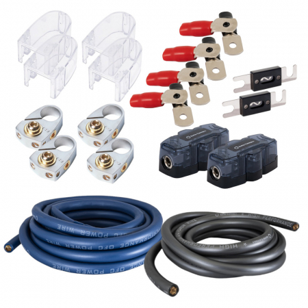 50mm² kaapelikitti kahden lisäakun liittämiseen, 100% kuparia ryhmässä Autohifi / Kaapelit / Kaapelisarjat @ BRL Electronics (SETBATTERIPKT2)
