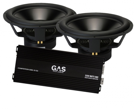 2 st Dayton Audio RSS 18tum + GAS Competition 3500.1D G2 ryhmässä Pakettiratkaisut / Paketit autoon / Subwooferpaketit @ BRL Electronics (SETCOMP0H4PKT1)