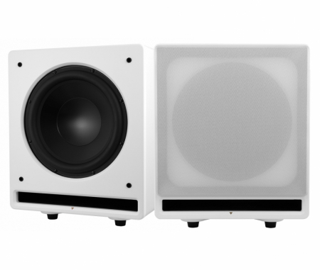 2-pack Dynavoice Challenger CSB-V12 aktiv subwoofer, vit  ryhmässä Kotihifi / Kaiuttimet / Subwooferit @ BRL (SETCSBV12PKT2)