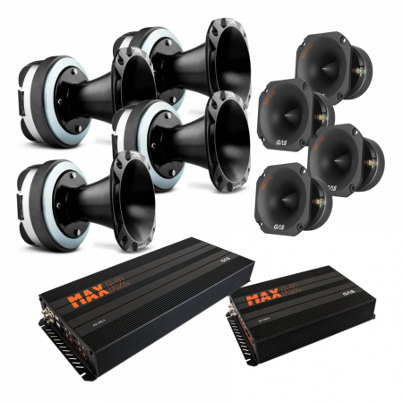 4-pack DS18 PRO-DKH2F & GAS PT2-384, SPL-paketti vaiheilla, X-Suuri ryhmässä Pakettiratkaisut / Paketit autoon / SPL-sarja @ BRL Electronics (SETDKH2FPKT1)