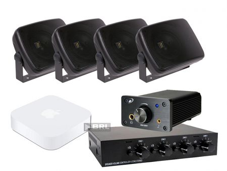 Veres lådhögtalare, högtalarväxel & Dayton Audio förstärkare + Advance Acoustics WTX alt. Airport express ryhmässä Pakettiratkaisut / Paketit kotiin / Monihuonejärjestelmä-paketit @ BRL (SETDTA120PKT7)