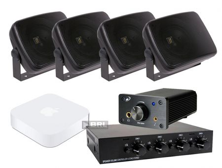 Lådhögtalare, högtalarväxel & förstärkare + trådlös mottagare ryhmässä Pakettiratkaisut / Paketit kotiin / Monihuonejärjestelmä-paketit @ BRL (SETDTA120PKT9)