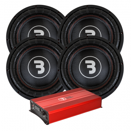 4-pack Bass Habit E2380D1 & SE8000.1D2, brutaal bassopaketti ryhmässä Pakettiratkaisut / Paketit autoon / Subwooferpaketit @ BRL (SETE2380D1PKT2)