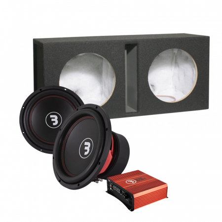 Bass Habit Elite E300D1 i GV212 & SPL ELITE 2100.1DF, baspaket ryhmässä Pakettiratkaisut / Paketit autoon / Subwooferpaketit @ BRL Electronics (SETE300D1PKT2)